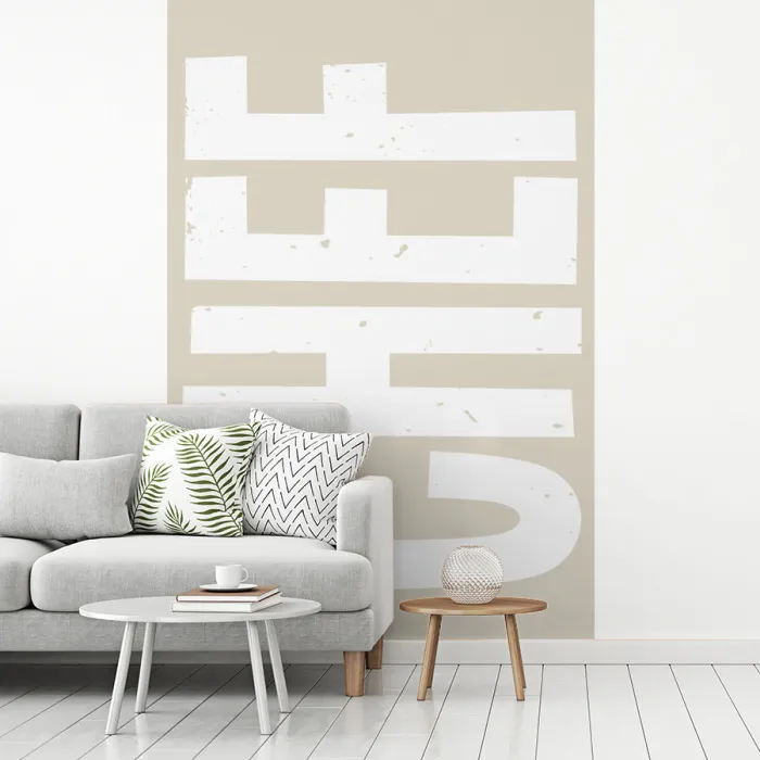 Wit - Chef - Decoratie - Japandi fotobehang vinyl groot -woonkamer