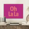 Oh la la - Luipaardprint - Roze PET vilt klein -sfeer1