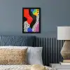 Abstract - Vormen - Kleuren - Stippen fotolijst zwart zonder passe partout klein -sfeer3