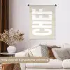 Wit - Chef - Decoratie - Japandi Wandkleed katoen klein -sfeer1