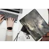Vuurtoren - Golven - Storm laptophoes neopreen klein -bureau