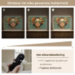 Vrouw - Bloemen - Vlinders - Natuur - Vintage Light Box met batterij (Wandlamp) middel -USP_dimbaarNL
