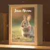Konijntje - Bruin - Gras Light Box met kabel (Kinderlampje) klein -zzz_3d_website