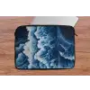Golven - Blauw - Schuim laptophoes neopreen klein -tafel