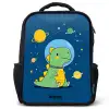 Dino - Planeet - Ster - Blauw Rugzak - Zwart middel -3d