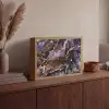 Marmer - Goud - Roze Light Box met batterij (Wandlamp) middel -sfeer2