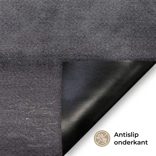 Paard - Magisch - Zwart Deurmat klein -antislip_NL