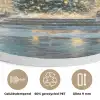 Kerstnacht - Stadsplein - Meerkleurig Akoestische PET Vilt - Rond klein -closeup_NL