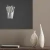 Frietjes - Futuristisch - Zilver PET vilt klein -sfeer6_closeup