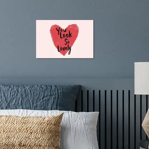 Hart - Rood - Valentijn poster papier klein -sfeer2
