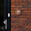 Verweerd metaal - Modern Naambord Organisch middel -sfeer1