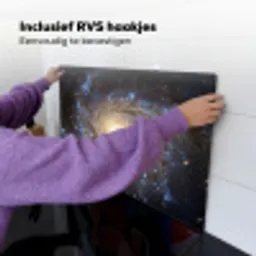 Kosmos - Sterrenstelsel - Donker Inductie beschemer met haakjes klein -ky-ophangen-nl