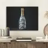 Champagne - Bloemen - Goud - Chique PET vilt klein -sfeer1