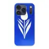 Tulp - Minimalistisch - Bladeren - Wit Telefoonhoesje iPhone 17 Pro klein -3d
