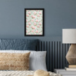 Rozen - Vogels - Pastel - Kleurrijk fotolijst zwart zonder passe partout klein 224 -sfeer3
