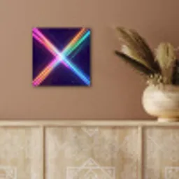 Kruisen - Lasterstralen - Neon aluminium wit klein -sfeer4