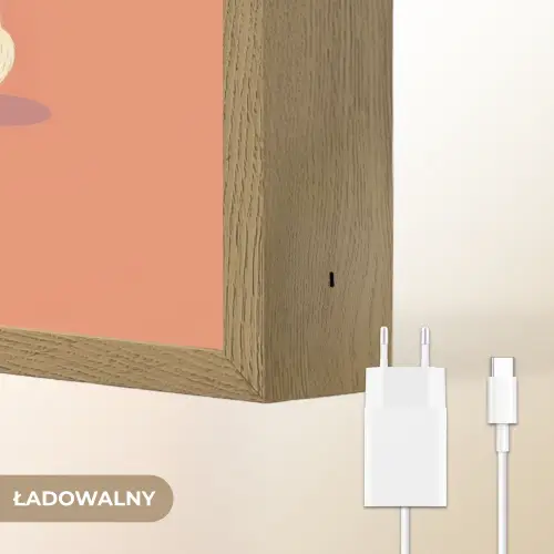 Panda - Slaap - Oranje Light Box met batterij (Wandlamp kind) middel -USP_websiteoplaadbaarNL