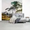 Italiaans landschap parasoldennen - Kunst - Hendrik Voogd - Schilderij - Zwart wit - Oude meesters fotobehang vinyl groot -slaapkamer