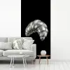 Croissant - Metaal - Zilver fotobehang vinyl groot -woonkamer