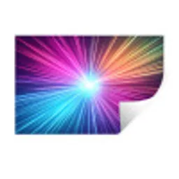 Abstract - Light - Burst - Modern - Colorful Muursticker klein -3d