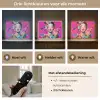 Vrouw - Portret - Abstract - Paars Light Box met batterij (Wandlamp) middel -USP_lichtkleurNL