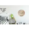 Bloesems - Wit - Boot - Minimalistisch Wandcirkel aluminium klein -kinderkamer