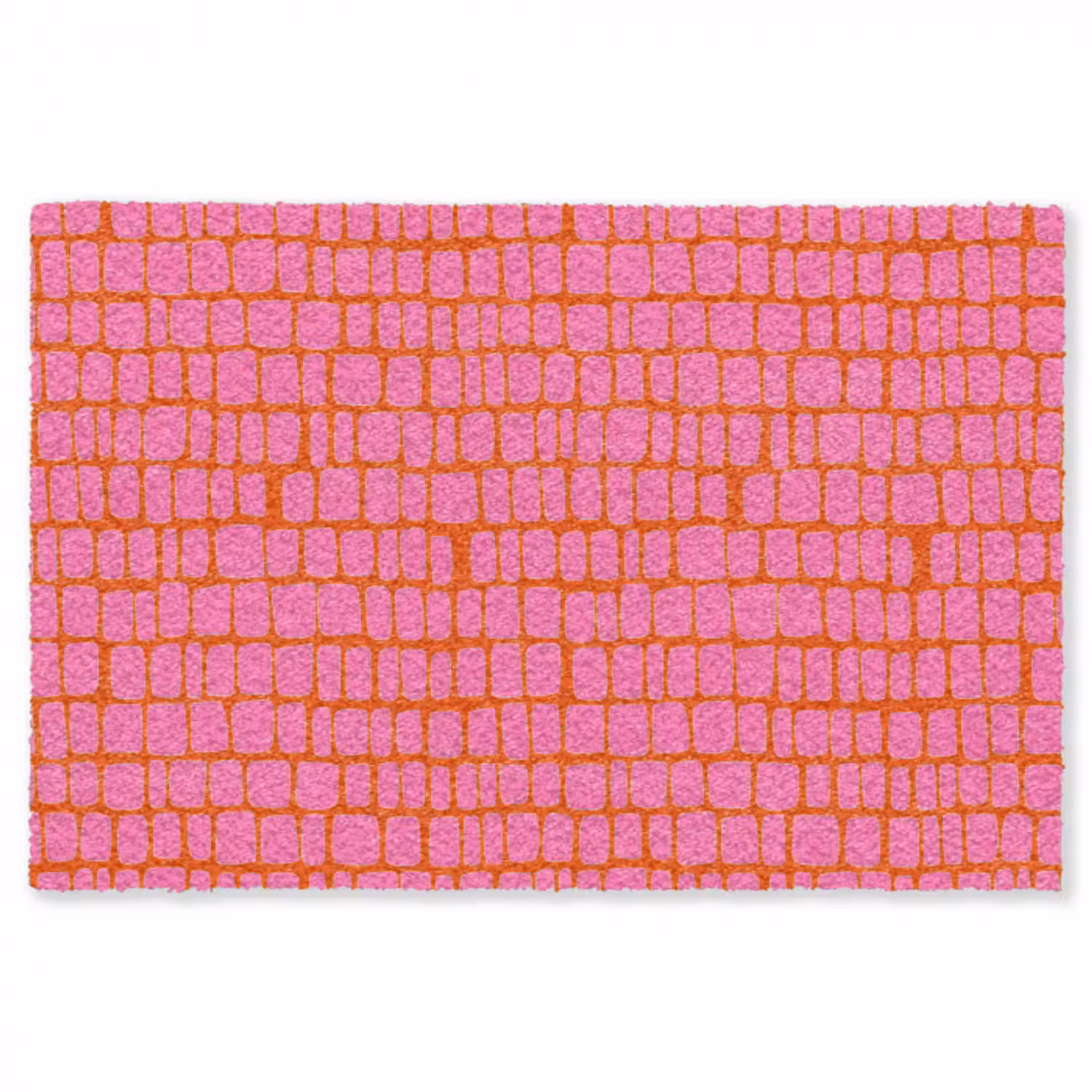 Teppich - Bio - Gitter - Rosa