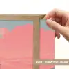 Zeilboot - Roze zee - Zonsondergang - Bergen Light Box met batterij (Wandlamp) middel -USP_websiteprintNL