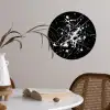 Verfspatten - Wit - Abstract - Explosie Wandcirkel behangsticker klein -sfeer3