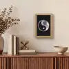 Yin-Yang - Cirkel - Regenboog Light Box met kabel (Tafellamp) klein -sfeer2