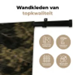 Zeearend - Vliegen - Bos - Natuur Wandkleed katoen middel -sfeer2