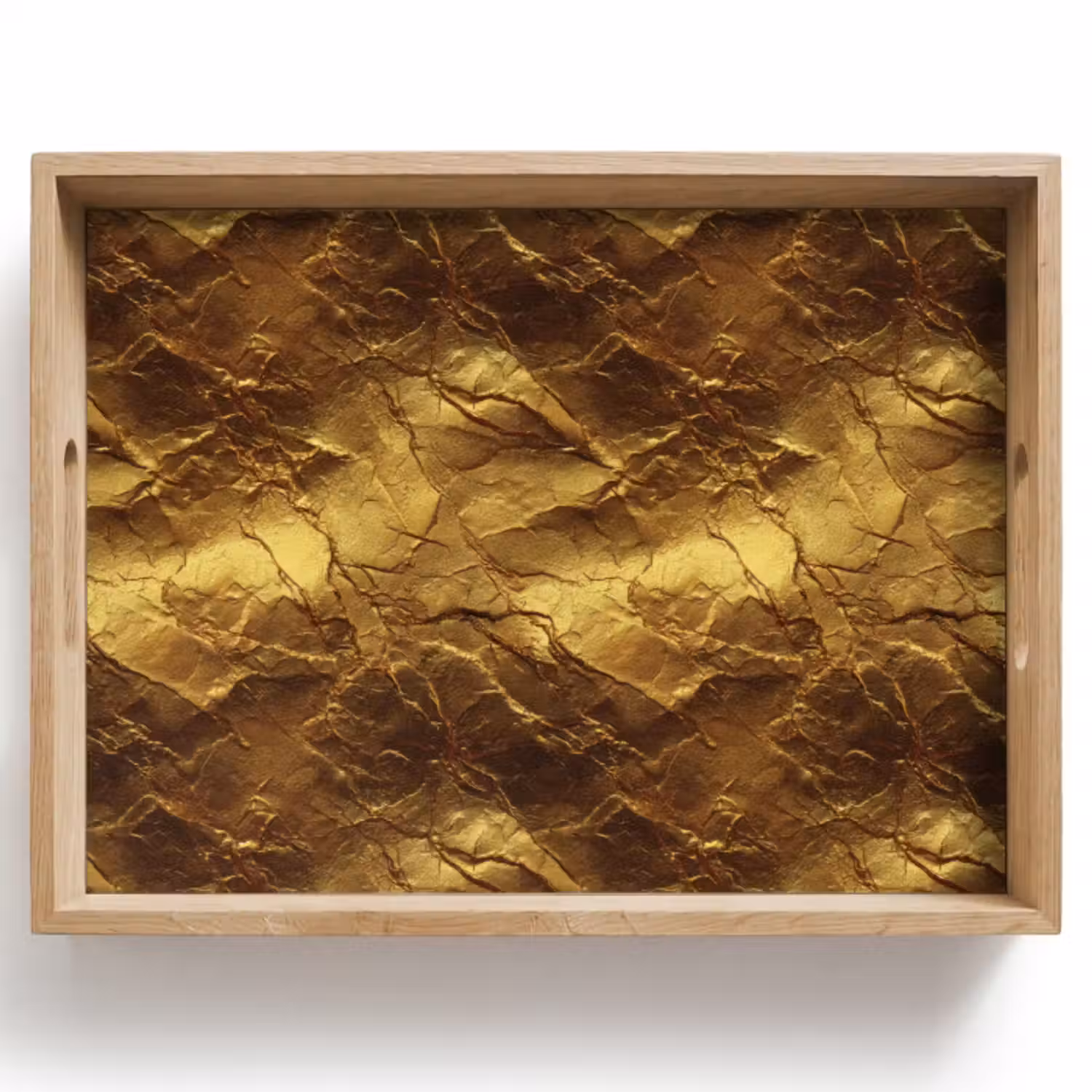 Tablett - Blattgold – Textur – Gold