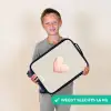Roze hart omringd door beige stippen Kinderkoffer - Zwart klein -sfeer4_NL