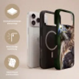 Buizerd - Roofvogel - Natuur - Bruin Toughcase MagSafe Apple iPhone 17 Pro Max klein -USP_Lagen_NL