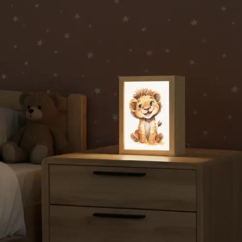 Leeuw - Baby dier Light Box met kabel klein -sfeer1_kind