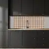 Plaid - Patroon - Beige - Zwart keuken achterwand 2 middel 871 -sfeer1