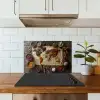 Wereldkaart - Specerijen - Kleurrijk keuken achterwand spatscherm klein -sfeer2