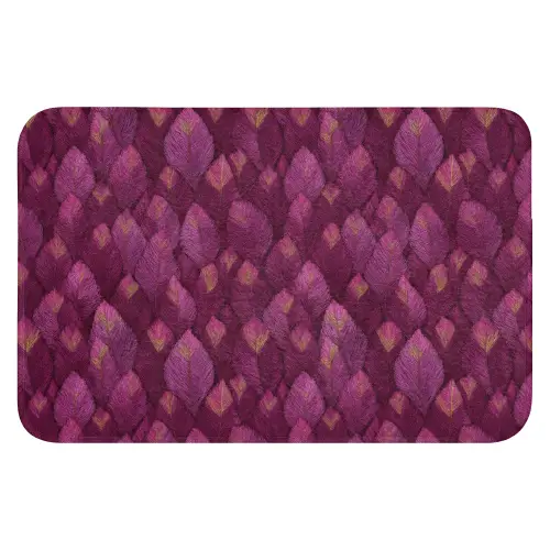 Bladeren - Patroon - Burgundy WCmat klein 1009 -3d