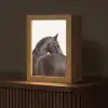 Portret - Paard - Elegant Light Box met kabel (Tafellamp) klein -z3d_website