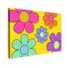 Bloemen - Illustratie - Kleurrijk canvas 2cm klein -z3d