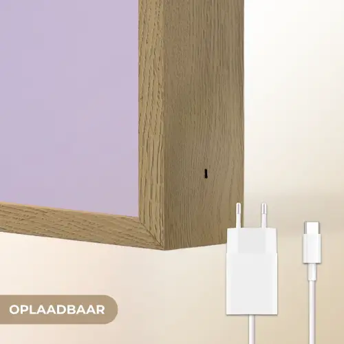 Papegaai - Koksmuts - Paars - Cute Light Box met batterij (Wandlamp) middel -USP_websiteoplaadbaarNL