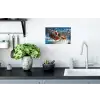 Kerstman - Rendier - Kerst - Sneeuw Muursticker klein -keuken