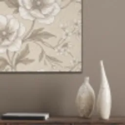 Bloemen - Patroon - Beige PET vilt klein -sfeer6_closeup