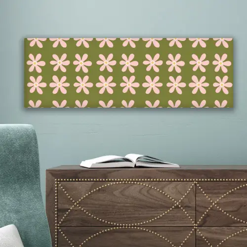 Bloem - Modern - Groen canvas 2cm klein 828 -sfeer4