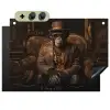 Chimpansee - Stoel - Pak - Bruin Inductie beschemer met haakjes klein -3d