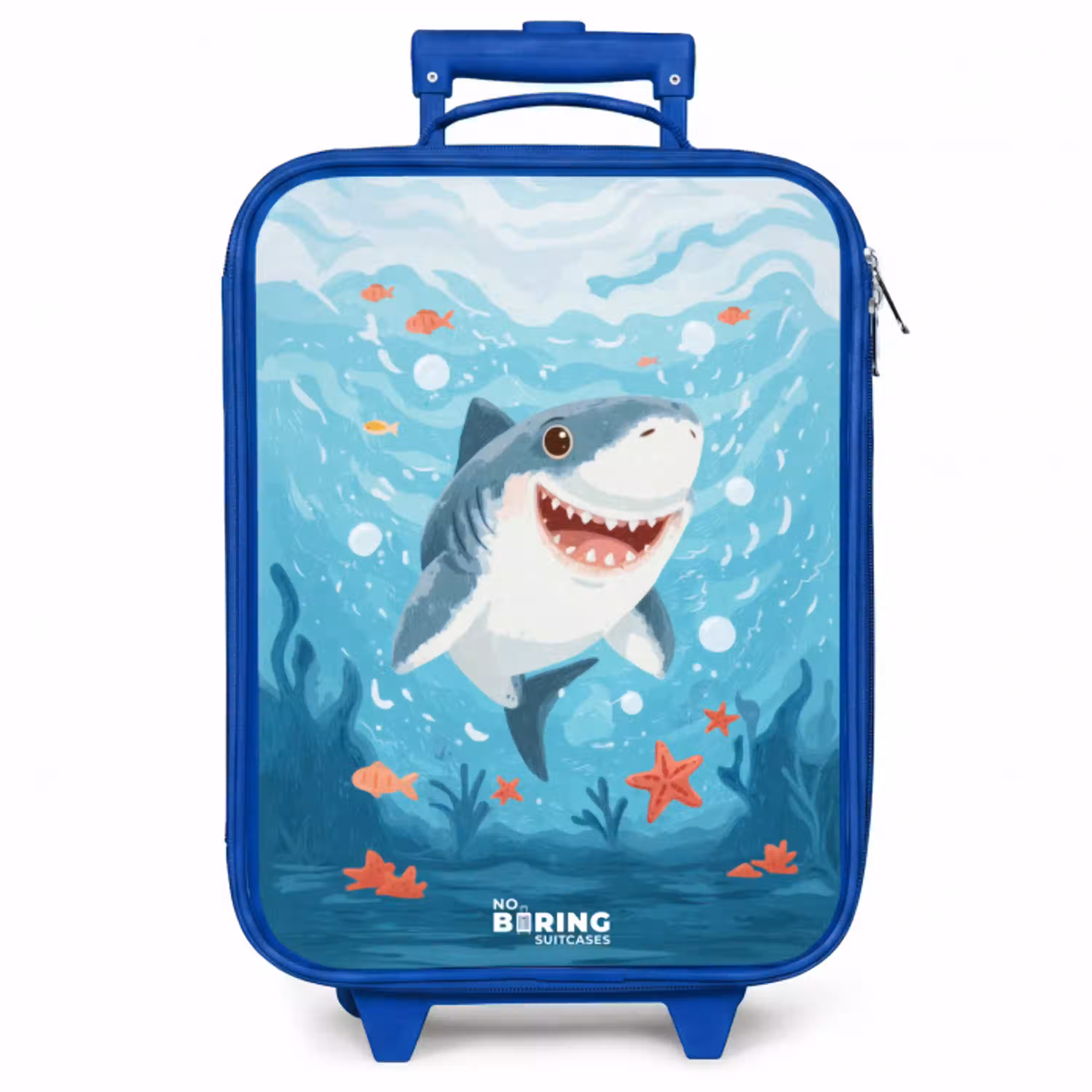 Haai - Water - Zee Kinderkoffer - Blauw klein -zzz_website3d