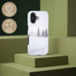 Fijnsparren - Sneeuw - Winter - Landschap - Stilte Toughcase MagSafe Apple iPhone 17 klein -USP_PrintM_DE
