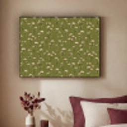 Landelijk - Bloemen -  Groen Textielframe zwart klein 947 -sfeer1