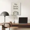 Tekst - Glas - Getekend - Citroen PET vilt klein -sfeer5