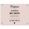 Spreuken - Quotes Mama Je Hebt Ons Al - Moederdag cadeau voor mama - Roze tuinposter los doek klein -3d
